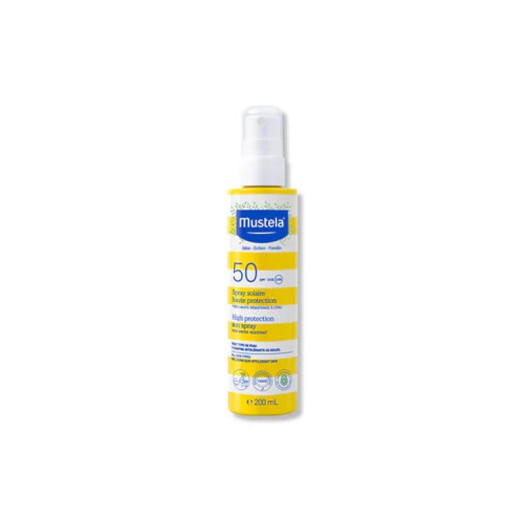 Mustela Latte Solare Spray SPF50+ Protezione Molto Alta Ipoallergenico 200ml
