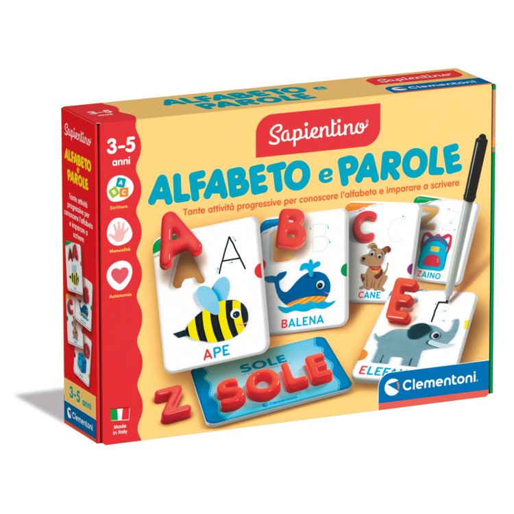Clementoni Sapientino Alfabeto e Parole Gioco educativo per bambini