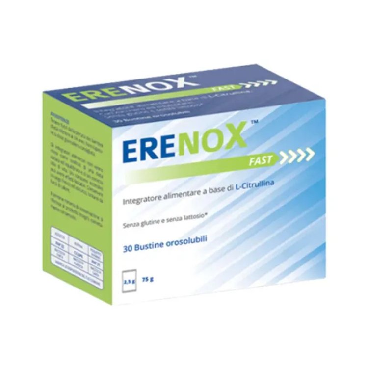Androsystems Erenox Fast Integratore L-citrullina 30 Bustine Senza Glutine