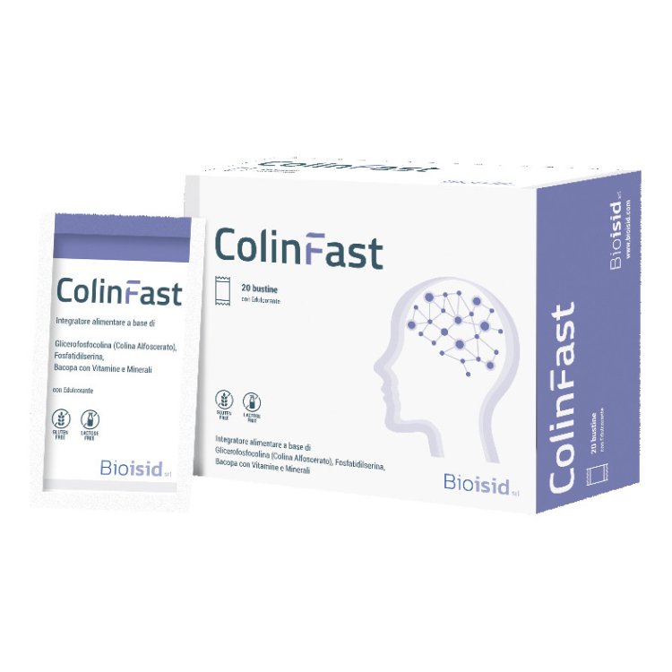 Bioisid ColinFast Integratore Alimentare Memoria Funzioni Cognitive 20 Bustine