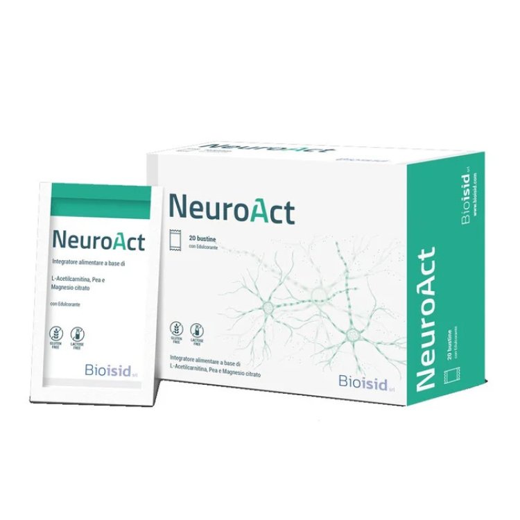 Bioisid NeuroAct Integratore per Sistema Nervoso con Magnesio - 20 Bustine