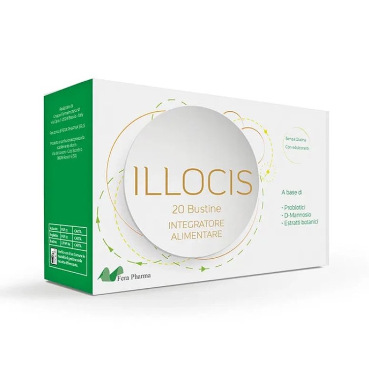 Fera Pharma Illocis Integratore per Vie Urinarie e Intestino 20 Bustine