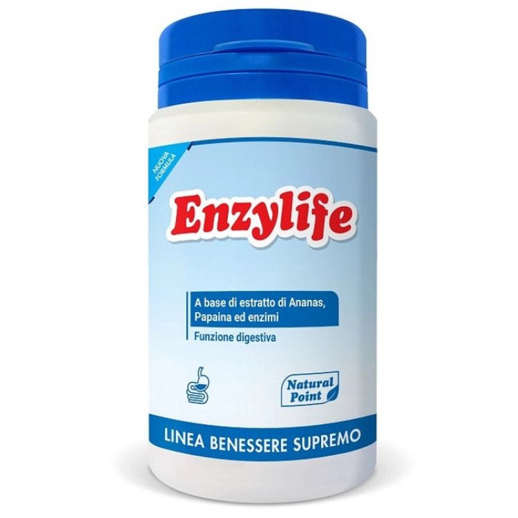 Natural point Enzylife Integratore Digestivo Bromelina Papaina 90 Capsule