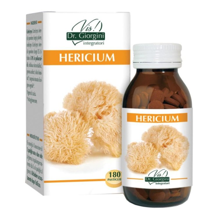 Giorgini Hericium Integratore Alimentare Vegano Naturale Senza Conservanti 180 Pastiglie