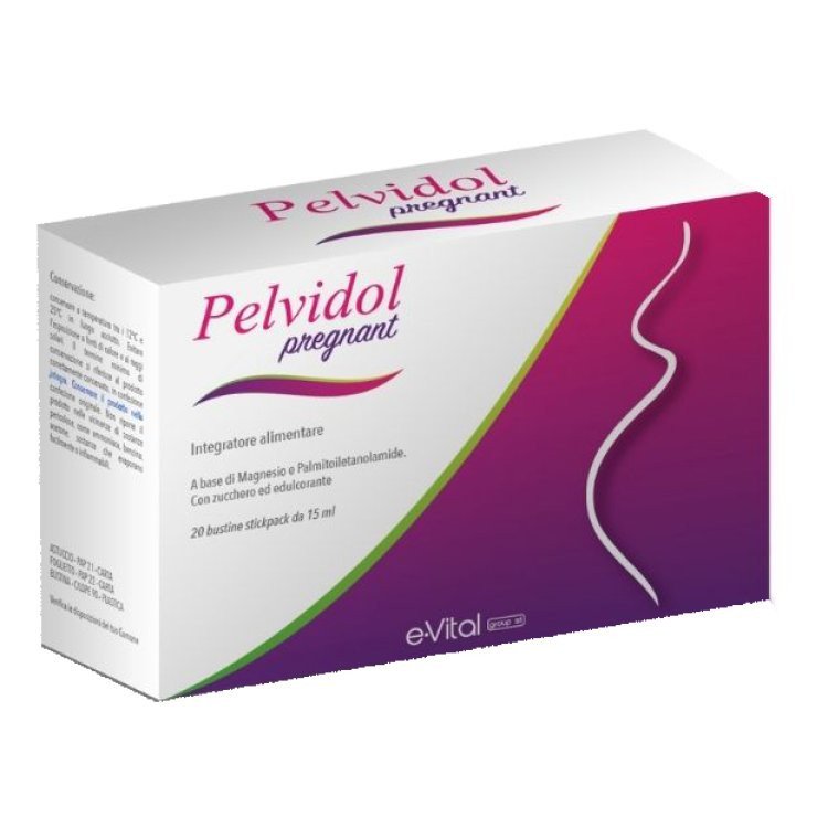 E.Vitalgroup Pelvidol Pregnant Integratore per Gravidanza con Magnesio 20 Bustine