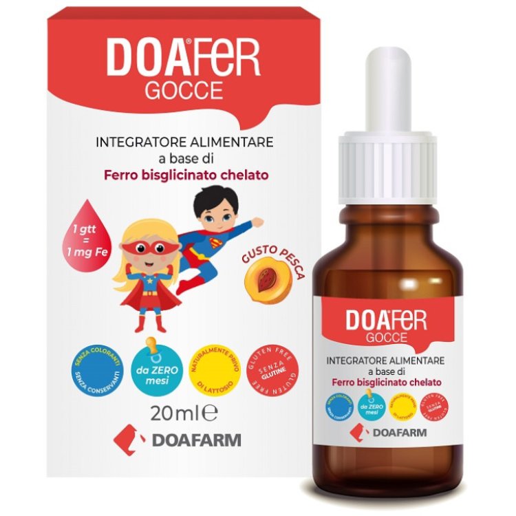 Doafarm Doafer Gocce Integratore Ferro per Bambini 20 ml
