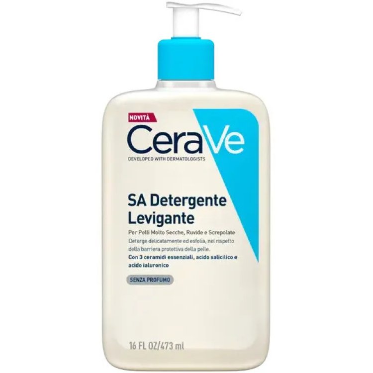 Cerave SA Detergente Levigante Gel Non Schiumoso per Pelli Secche 473ml