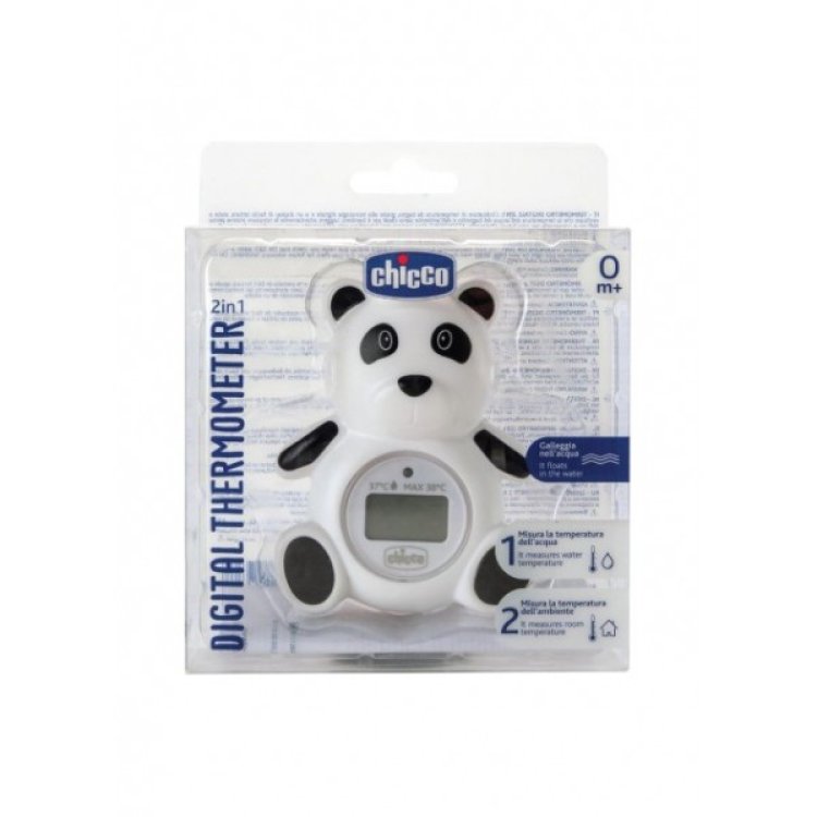 Chicco Termometro Digitale da Bagno Panda misura acqua e ambiente