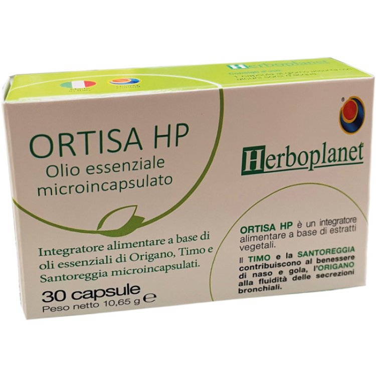 Herboplanet Ortisa HP Integratore per Bronchi e Gola 30 Capsule