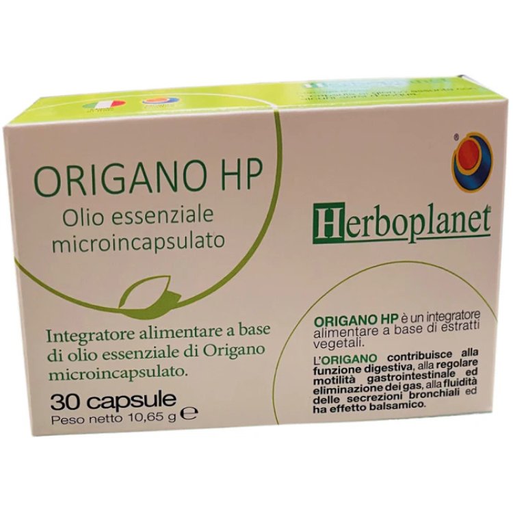 Herboplanet Origano HP Olio Essenziale Microincapsulato Integratore Funzione Digestiva 30 Capsule Herboplanet Origano HP Olio Essenziale Microincapsulato Integratore Funzione Digestiva 30 Capsule