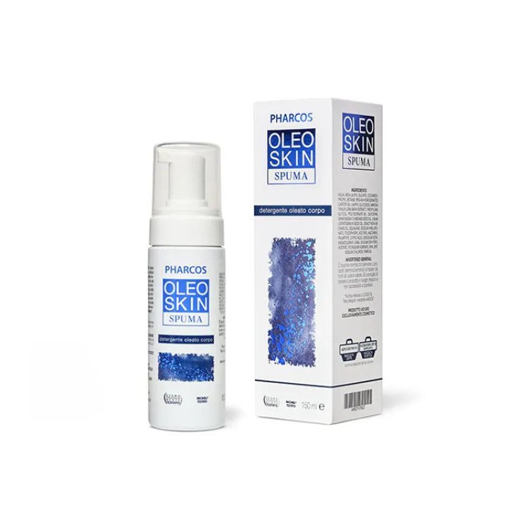 Pharcos Oleoskin Spuma Detergente Corpo Emolliente per Pelli Sensibili 150ml