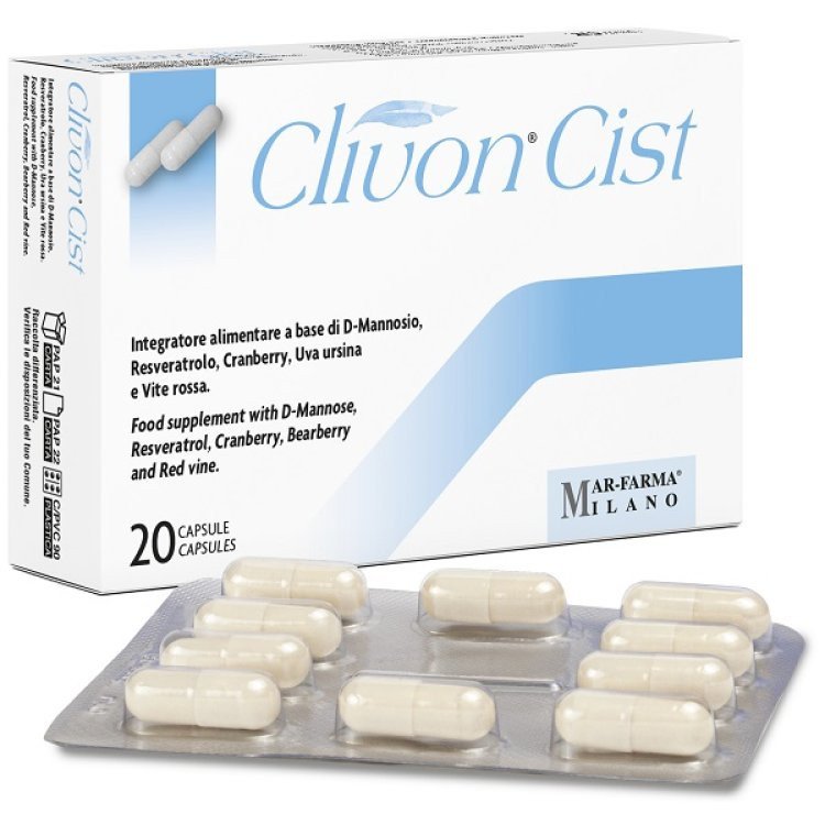 Clivon Cist Integratore per Vie Urinarie in Capsule 20 Unit&agrave;