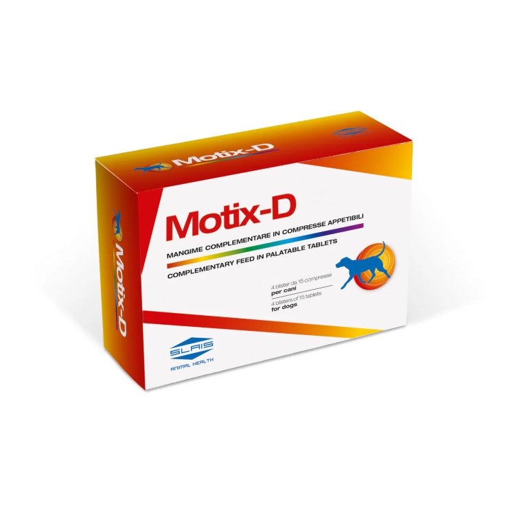 Slais Motix-D Integratore per Cani Articolare Curcuma Boswellia 60 Compresse