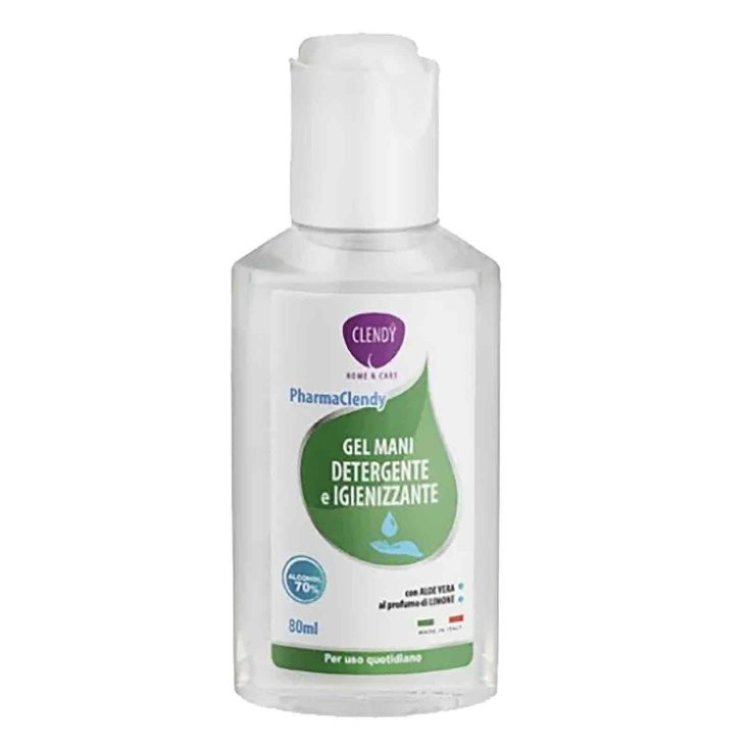 Clendy Gel Mani Igienizzante con Aloe Vera 80ml Limone