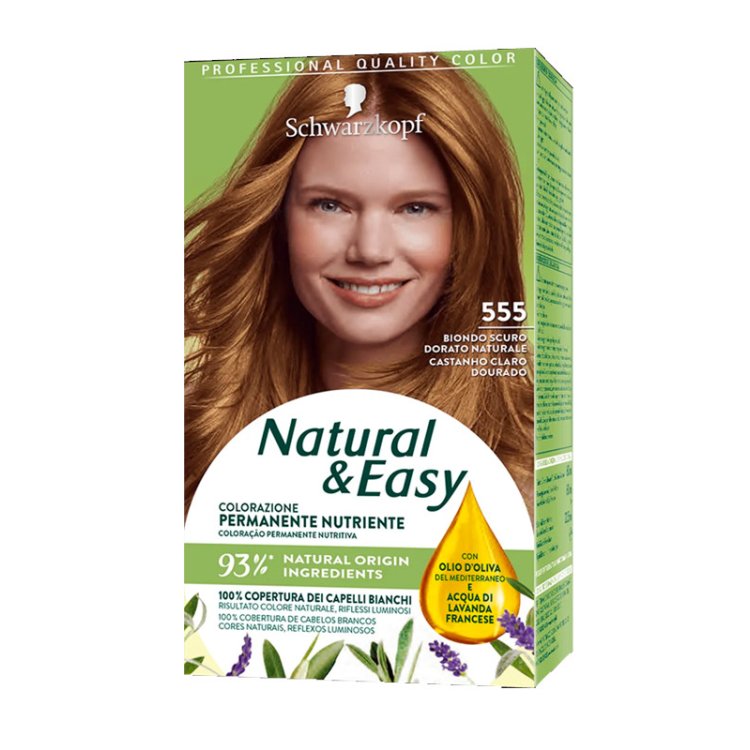 Schwarzkopf Natural & Easy 555 Tintura Biondo Scuro Dorato Naturale