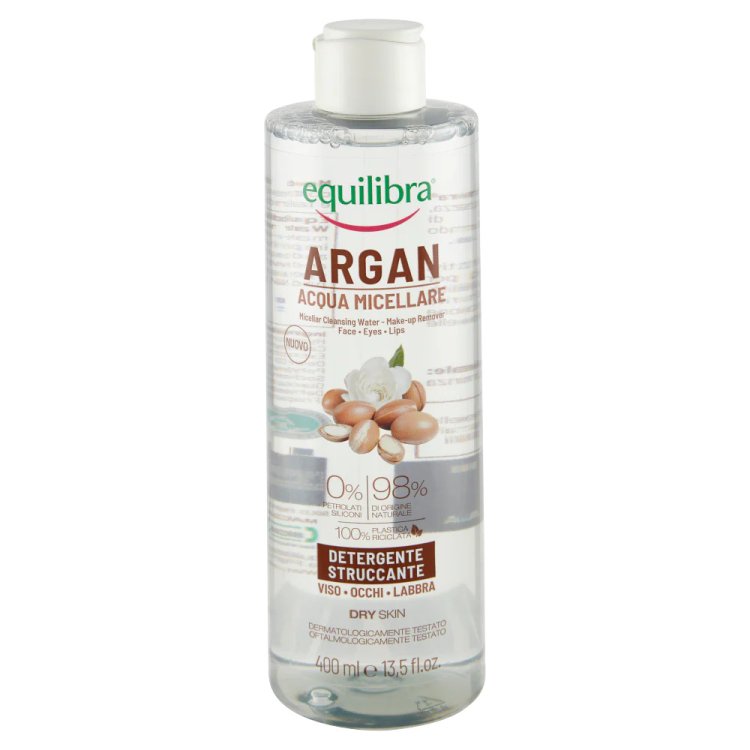 Equilibra Argan Acqua Micellare Detergente Struccante Pelli Sensibili 400ml