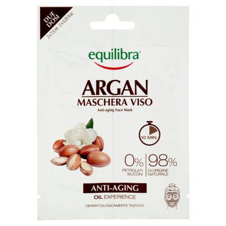 Equilibra Argan Maschera Viso Anti-Età Monodose 2 x 7,5 ml Equilibra Argan Maschera Viso Anti-Età Monodose 2 x 7,5 ml