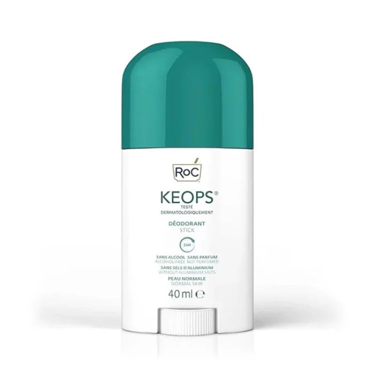 Roc Keops Deodorante Stick Senza Alcol Senza Profumo Senza Alluminio 40ml