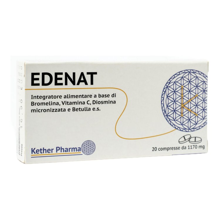 Kether Pharma Edenat Integratore Alimentare per Drenaggio 20 Compresse