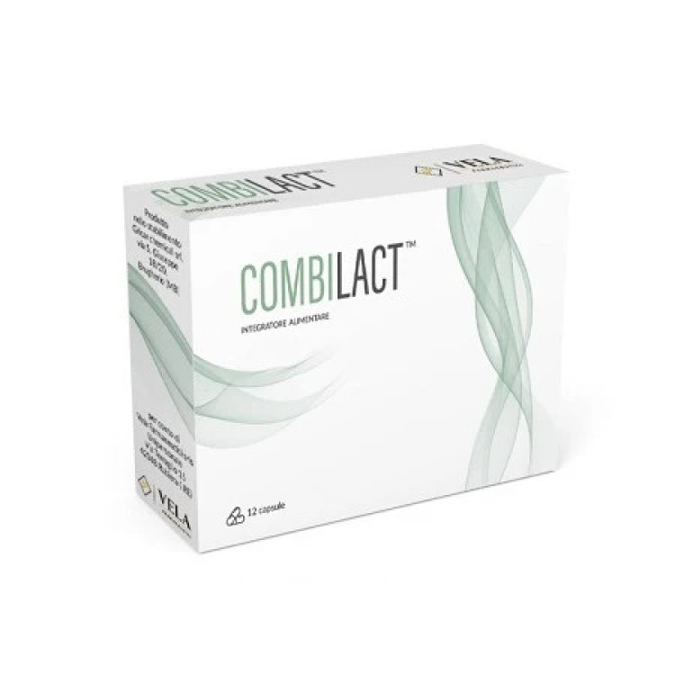 Vela Farmaceutici Combilact Integratore Alimentare Probiotici e Prebiotici, 12 Capsule