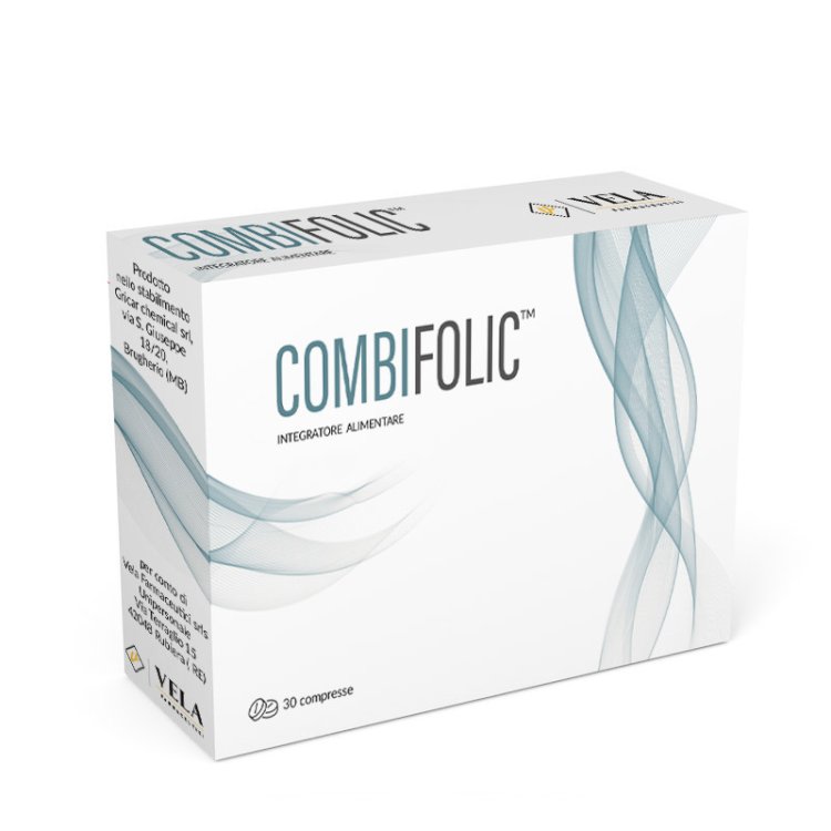 Vela Farmaceutici Combifolic Integratore con Vitamina B e Zinco, 30 Compresse Vela Farmaceutici Combifolic Integratore con Vitamina B e Zinco, 30 Compresse