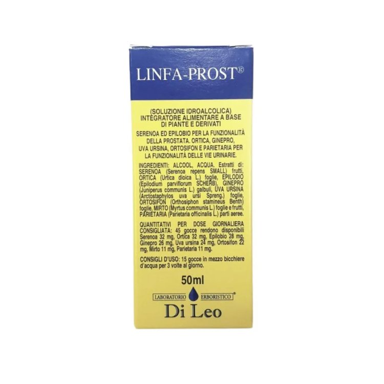 Laboratorio Erboristico Di Leo Linfa Prost Parafarmaco per Prostata e Vie Urinarie 50ml Laboratorio Erboristico Di Leo Linfa Prost Parafarmaco per Prostata e Vie Urinarie 50ml