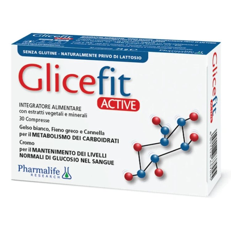 Pharmalife Research Glicefit Active Integratore Metabolismo Carboidrati 30 Compresse