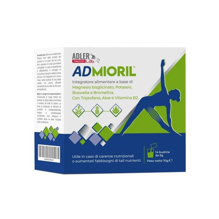 Adler Lab Admioril Integratore Alimentare per Funzione Muscolare - 14 Bustine Adler Lab Admioril Integratore Alimentare per Funzione Muscolare - 14 Bustine