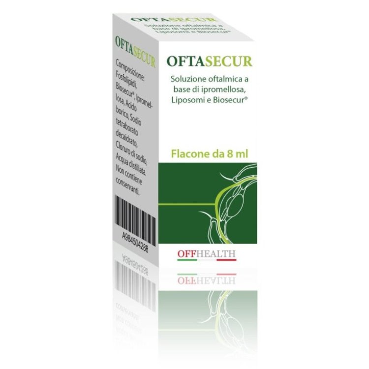 Offhealth Oftasecur Collirio Lubrificante, Idratante e Lenitivo 8ml Offhealth Oftasecur Collirio Lubrificante, Idratante e Lenitivo 8ml