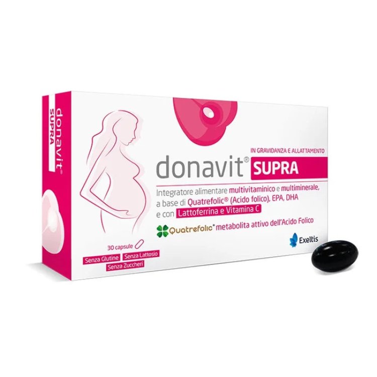 Donavit Supra Integratore Multivitaminico per Gravidanza e Allattamento 30 Capsule