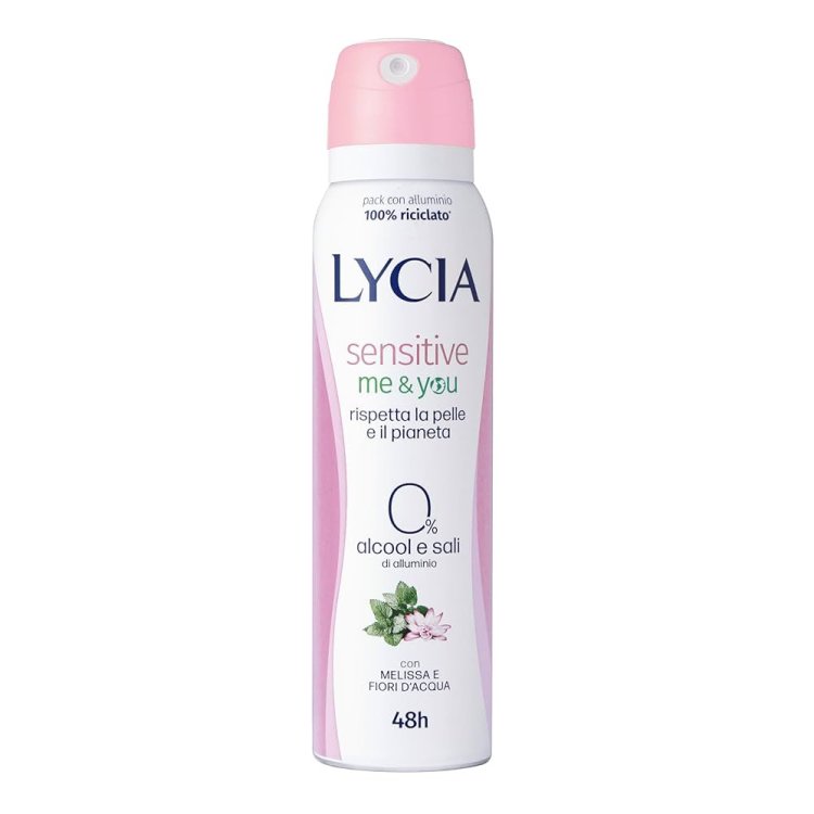 Lycia Sensitive Me & You Deodorante Spray Antiodore e Antimacchia 150ml