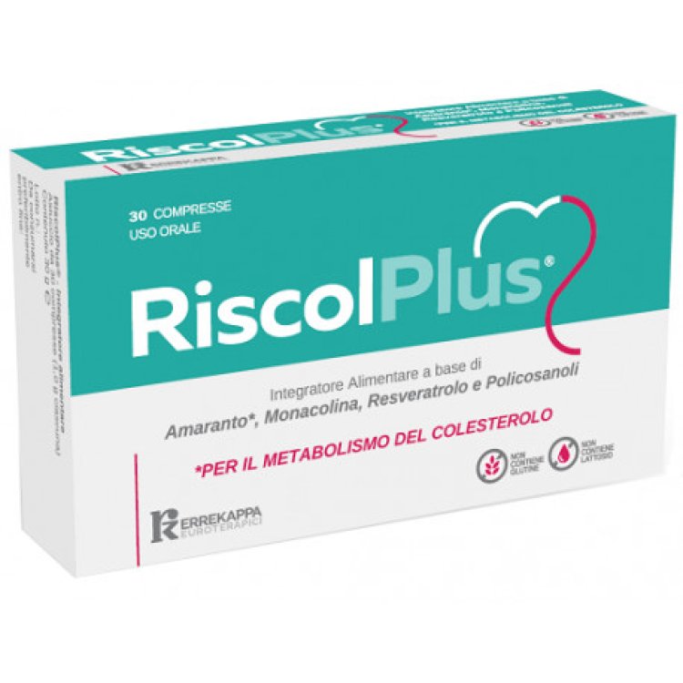 Errekappa Euroterapici Riscol Plus Integratore per Colesterolo 30 Compresse