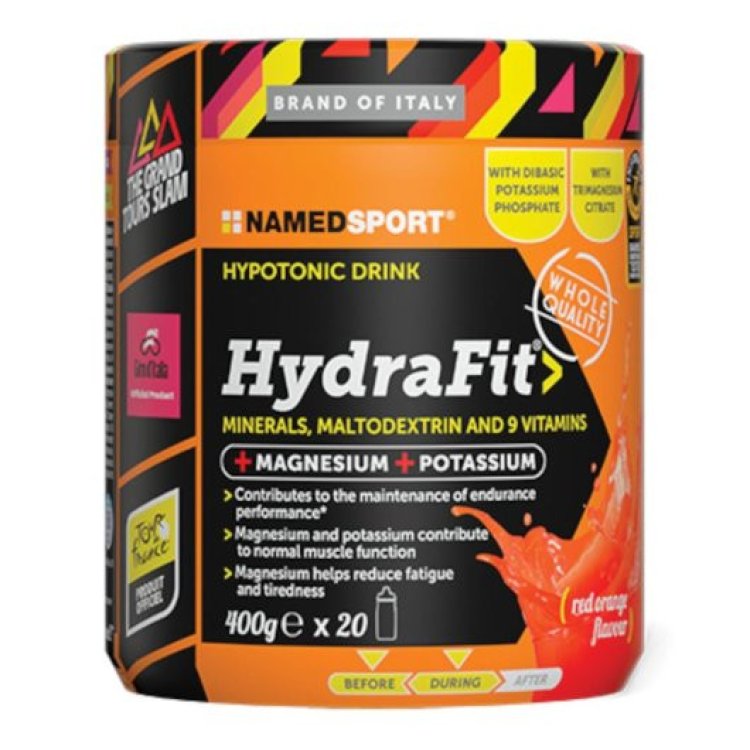 Named HydraFit Integratore Sali Minerali e Vitamine Gusto Arancia 400 g