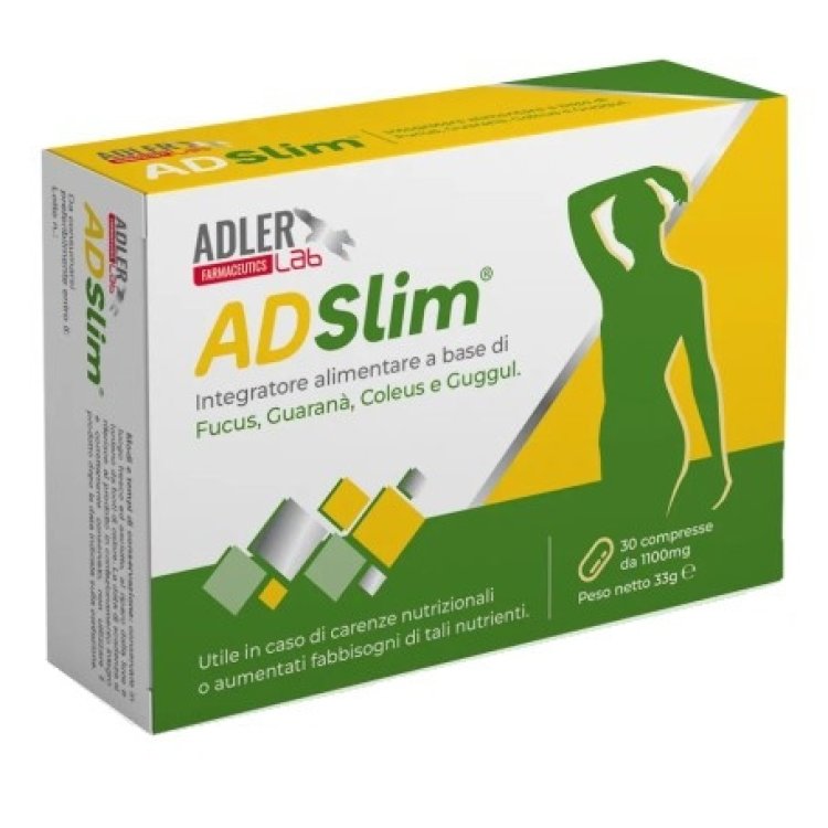 Adler Lab ADSLIM Integratore per Controllo Peso 30 Compresse Adler Lab ADSLIM Integratore per Controllo Peso 30 Compresse