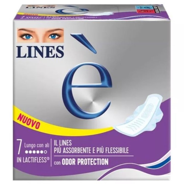 Lines E Lactifless Lungo Assorbenti con Ali 7 Pezzi