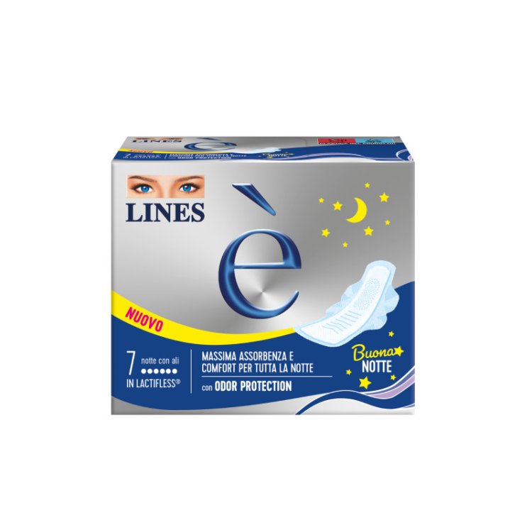Lines E' Assorbenti Notte con Ali 7 Pezzi