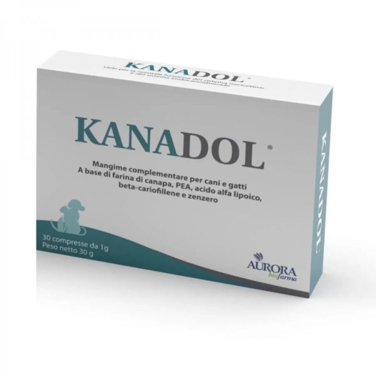 Aurora Biofarma Kanadol Mangime Complementare per Cani e Gatti 30 Compresse