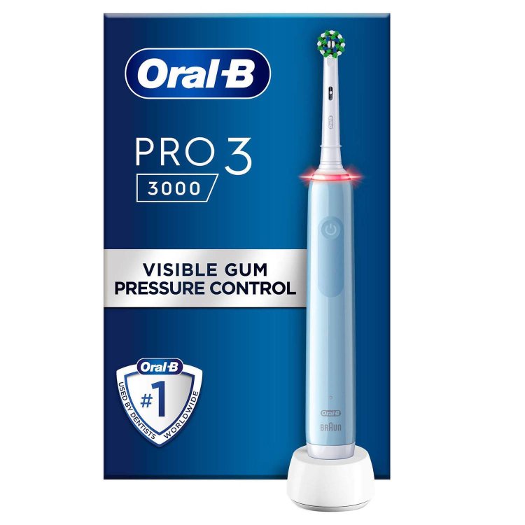 Oral-B Pro 3 3000 CrossAction Spazzolino Elettrico Ricaricabile Blu