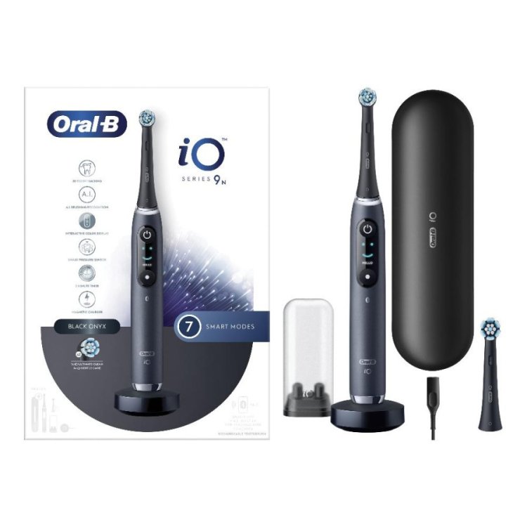 Oral-B iO 9 Nero Spazzolino Elettrico Ricaricabile con 2 Testine