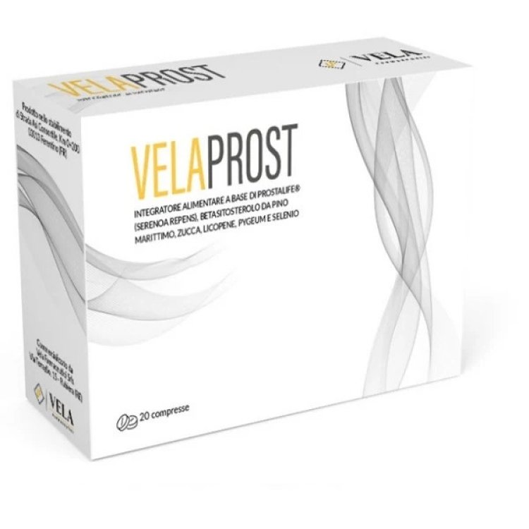 Vela Farmaceutici Velaprost Integratore per Prostata e Vie Urinarie 20 Compresse