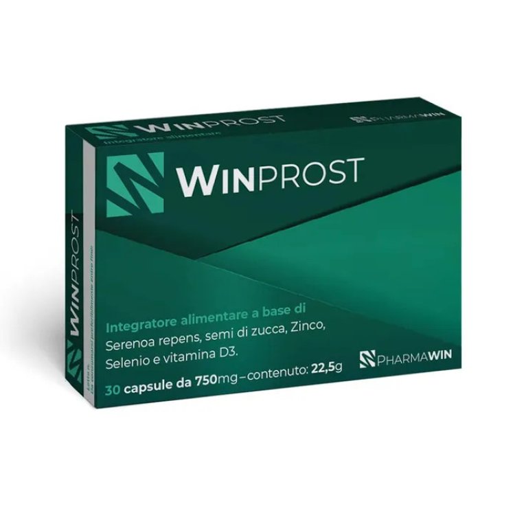 Pharmawin Winprost Integratore per Prostata e Vie Urinarie 30 Capsule