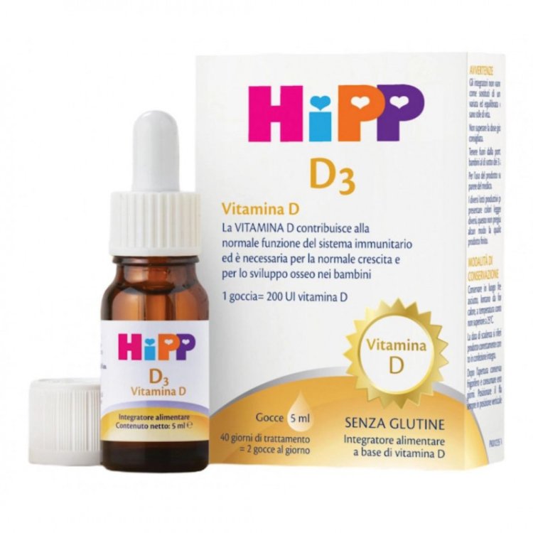 HiPP D3 Integratore Alimentare Vitamina D per Bambini 5ml