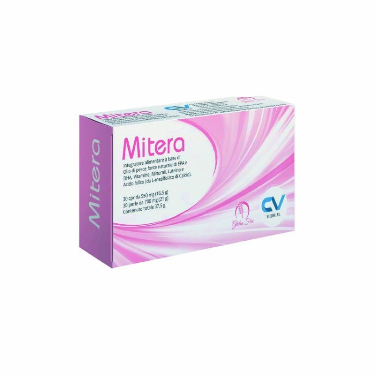 Cv Medical Mitera Integratore Omega-3, Vitamine e Minerali, 30 Compresse + 30 Capsule