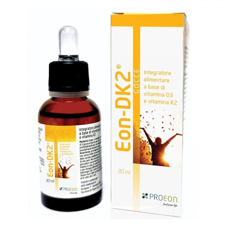 Proeon EON-DK2 Gocce Integratore Alimentare Vitamina D3 e K2, 30ml