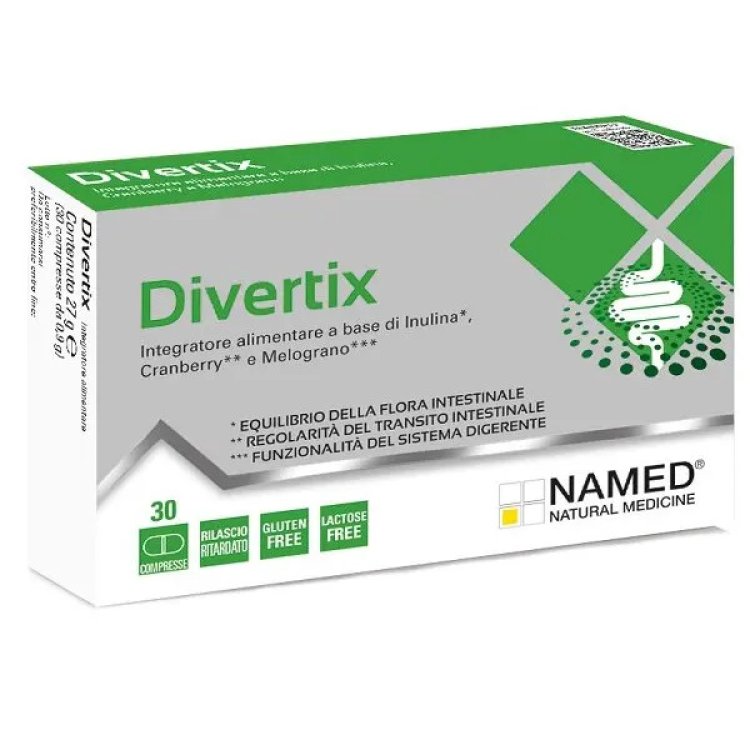 Named Divertix Integratore Alimentare per Flora Intestinal 30 Compresse