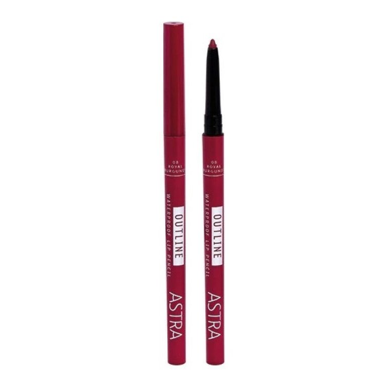 Astra Outline Waterproof Lip Pencil 08 Royal Burgundy
