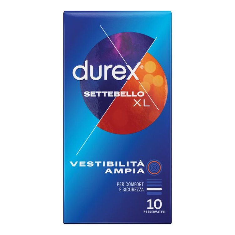 Durex Settebello Classici XL Preservativi Extra Large in Lattice 10 Pezzi Durex Settebello Classici XL Preservativi Extra Large in Lattice 10 Pezzi