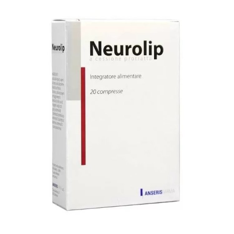 Neurolip 20 Compresse, Integratore di Acido Alfa-Lipoico e Vitamine B Neurolip 20 Compresse, Integratore di Acido Alfa-Lipoico e Vitamine B
