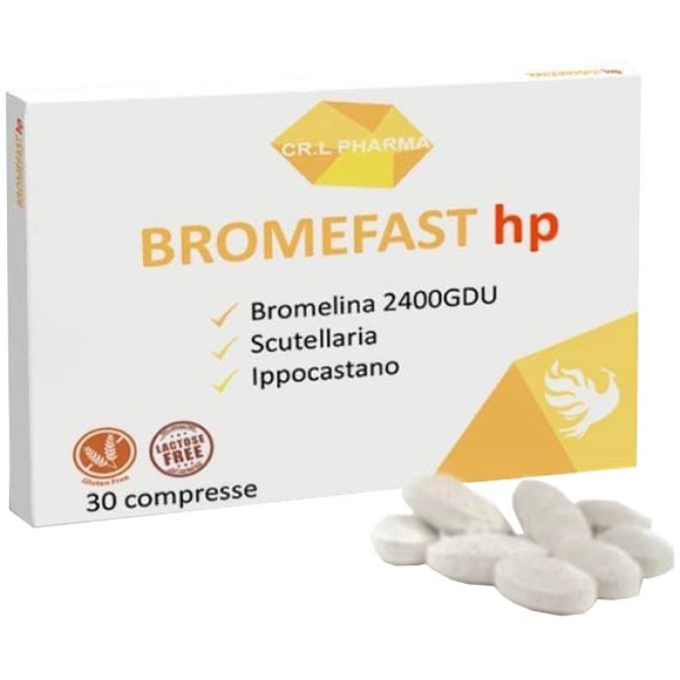 Cr.l Pharma Bromefast HP Integratore Drenante Antinfiammatorio 30 Compresse Cr.l Pharma Bromefast HP Integratore Drenante Antinfiammatorio 30 Compresse