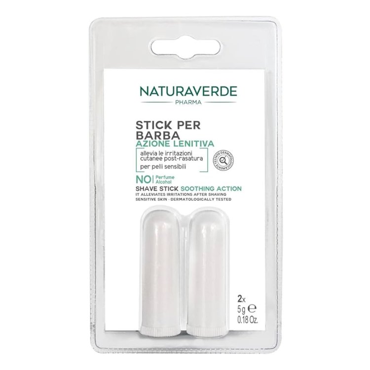 Naturaverde Pharma Stick Dopobarba Uomo Lenitivo Pelli Sensibili 2x5g